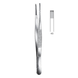 [RF-184-25] Adlerkreutz Tissue Forceps, 4x5 Teeth, 25cm