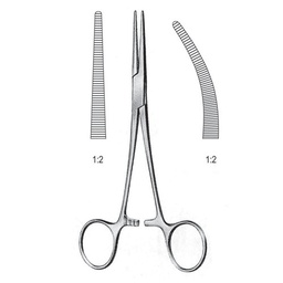 [RG-180-16] Crile Rankin Artery Forceps, 1x2 Teeth, Str, 16cm