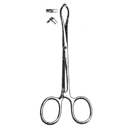 [RG-550-18] Porrier Tissue Holding Forceps, 18cm