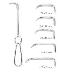 [RDF-293-04] Retractors (Langenbeck 21cm) mm. 40x11