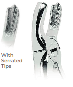 [RDJ-100-18] Extracting Forceps With serrated tips  for Upper molars, left Fig. 18