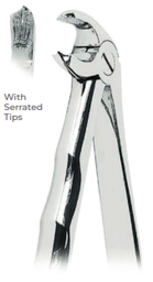 [RDJ-100-22/A] Extracting Forceps with Anatomically Shaped handle With serrated tips for Lower molars  Fig. 22