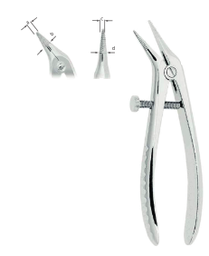 [RDJ-246-71] Böhm Telescope Crown Pliers, 11.5cm, A=3.3mm, B=4mm, C=2.3mm, D=3mm