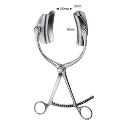 [RJ-312-00] Collin Abdominal Retractor, with 1 Pair of Blades, 38x60mm,