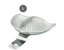 [RDJ-406-61] Perforated S.S. Impression Trays with Rim (Total Denture) L, U61