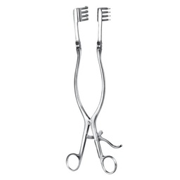 [RJ-224-01] Beckmann Adson Self Retaining Retractor, Sharp, 27x27mm, 31cm