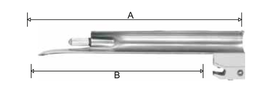 [DC-40-01-462] Conventional Guedel Negus Blade Gn 2, 155 x 132mm (2.5V LED)