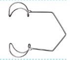 [RAI-321-33] Kratz-Barraquer Eye Speculum fenestrated, Round Blades