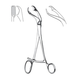 [RO-570-17] Verbrugge Bone Holding Forceps, 17.5cm