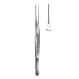 [RR-112-19] Debakey-Diethrich Atrauma Tissue Forceps 19cm, 1.5mm