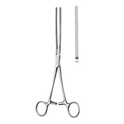 [RAA-190-25] Kocher-Atrauma Intestinal And Stomach Clamps, Straight, 25cm