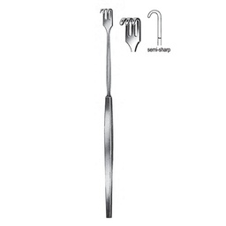 [RI-140-03] Retractor, Semi Sharp, 3 Prongs, 16cm